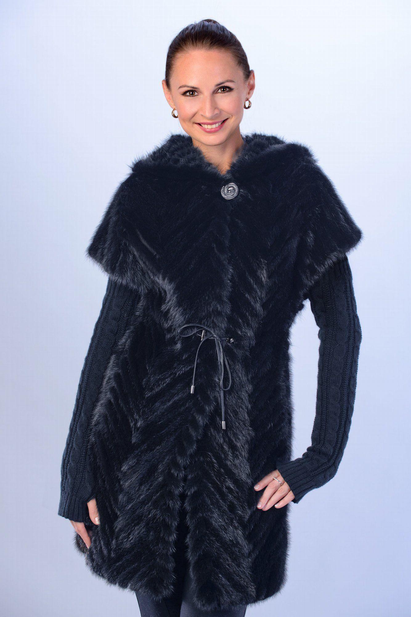 Жилет из норки фото