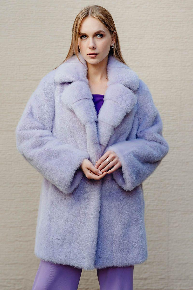 Шуба из норки фото