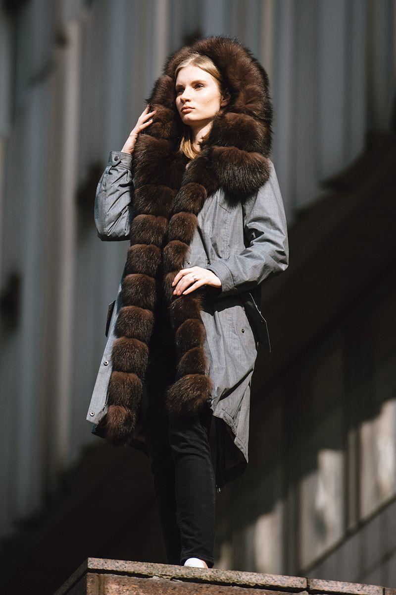 Пихора с отделкой из песца фото