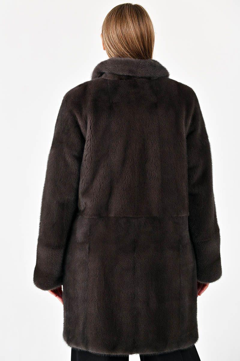 Шуба из норки фото