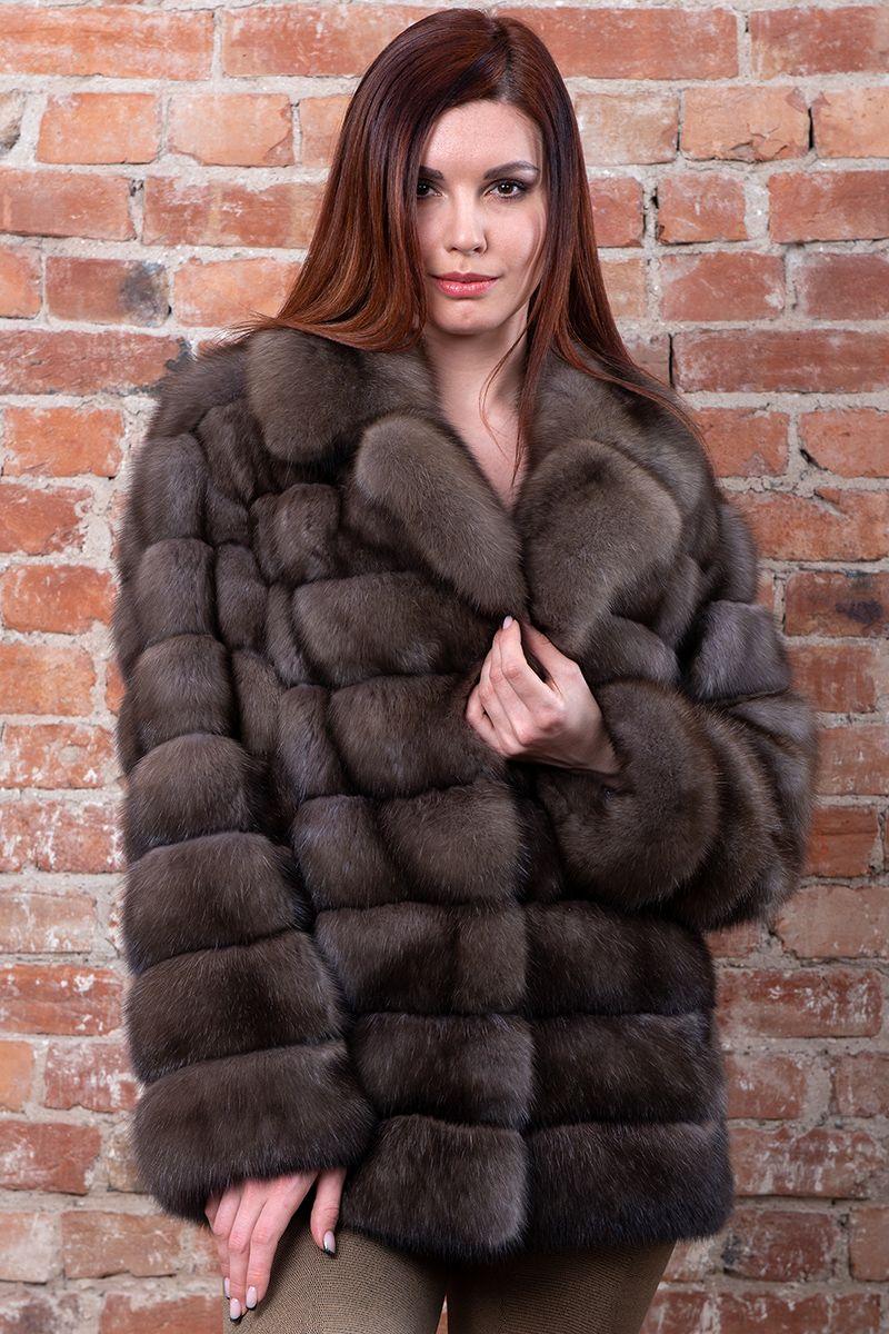 Куртка из меха баргузинского  соболя фото