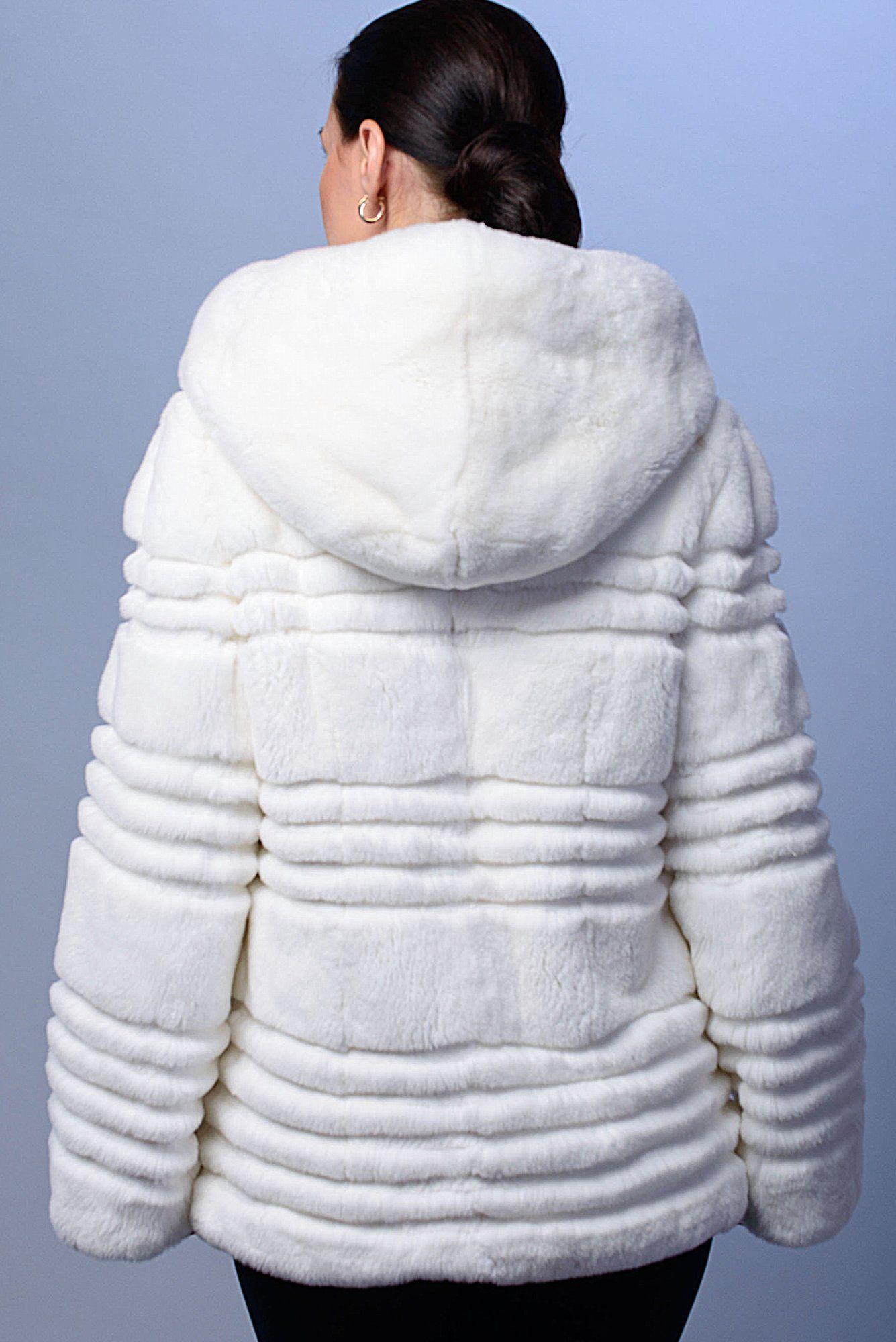 Куртка из меха кролика фото