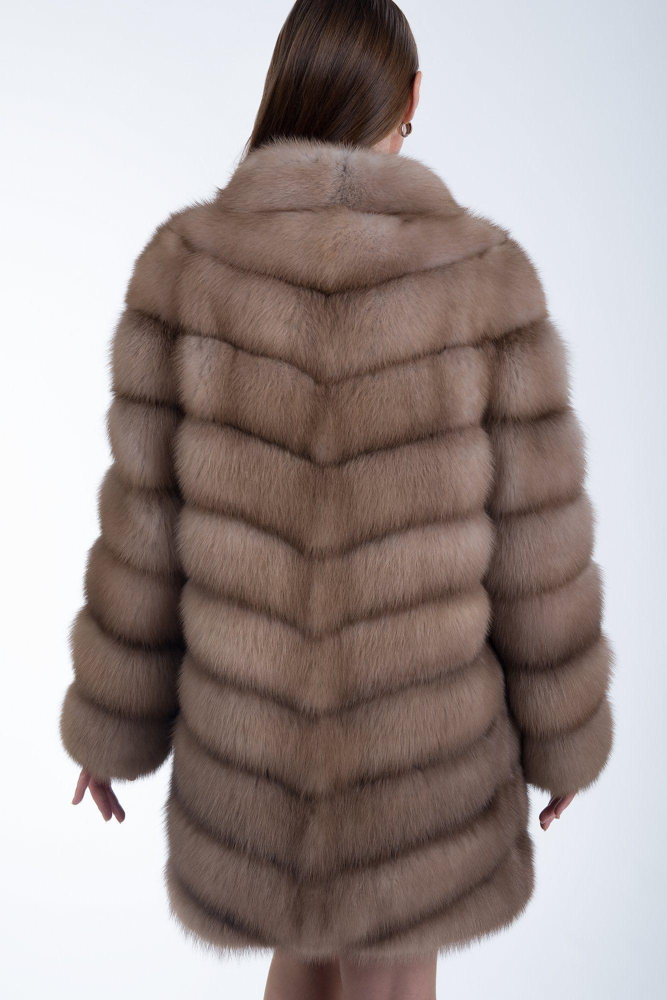 Шуба из куницы фото