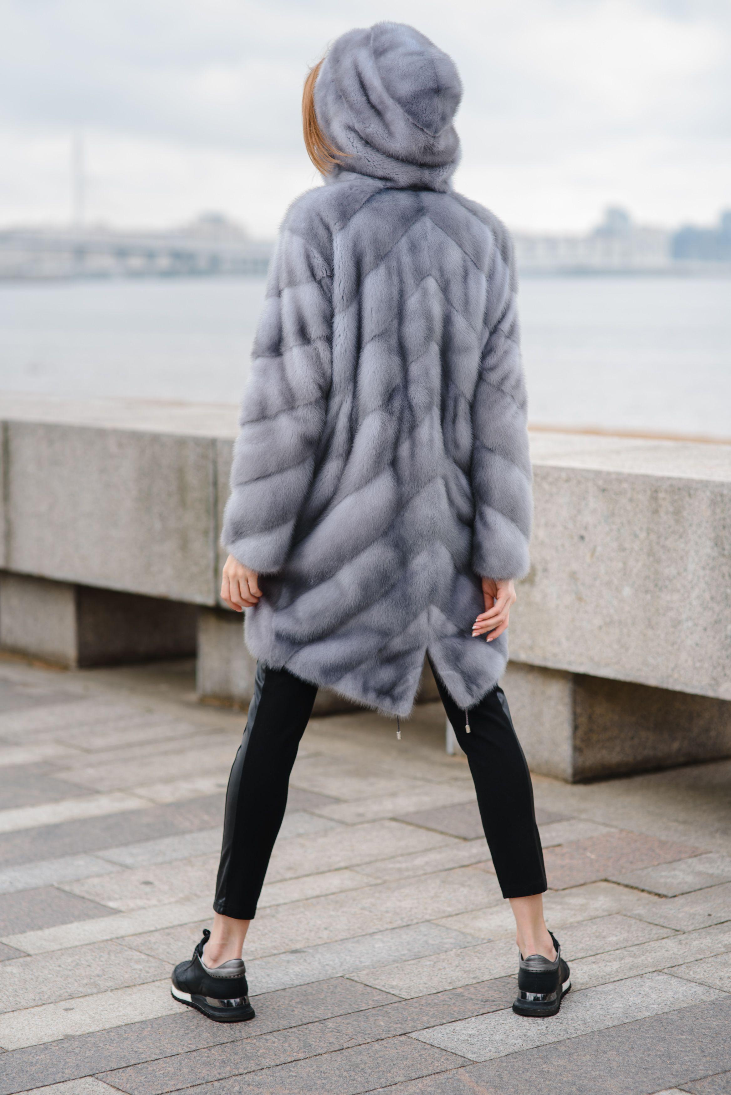 Куртка парка из норки фото