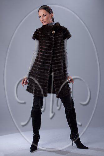 Норковый жилет фото