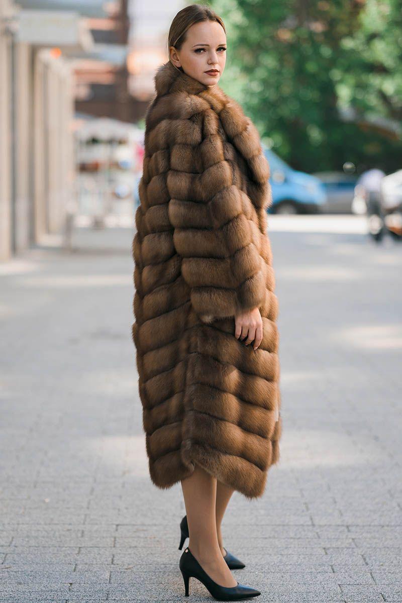 Шуба из куницы фото