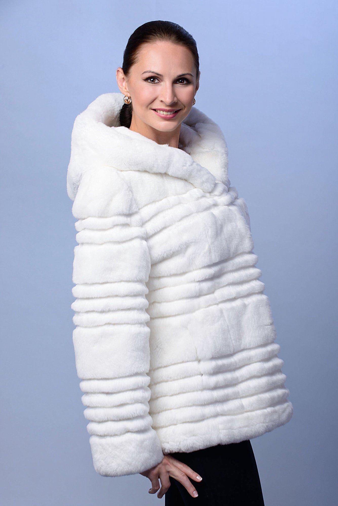 Куртка из меха кролика фото