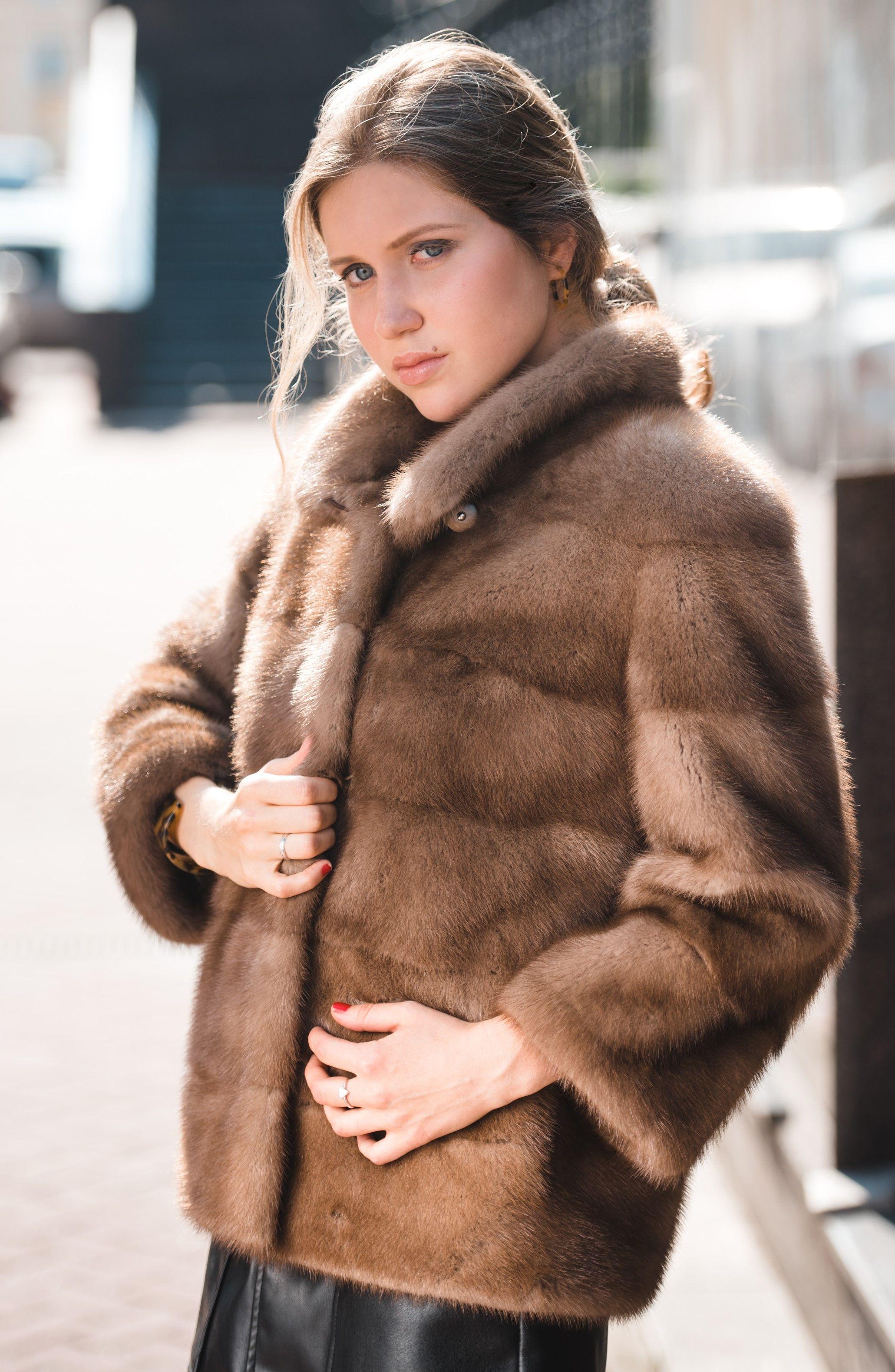 Куртка из меха норки фото