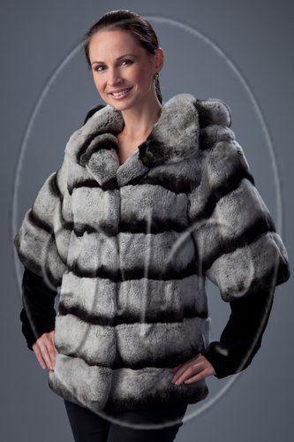 Куртка из шиншиллового кролика фото