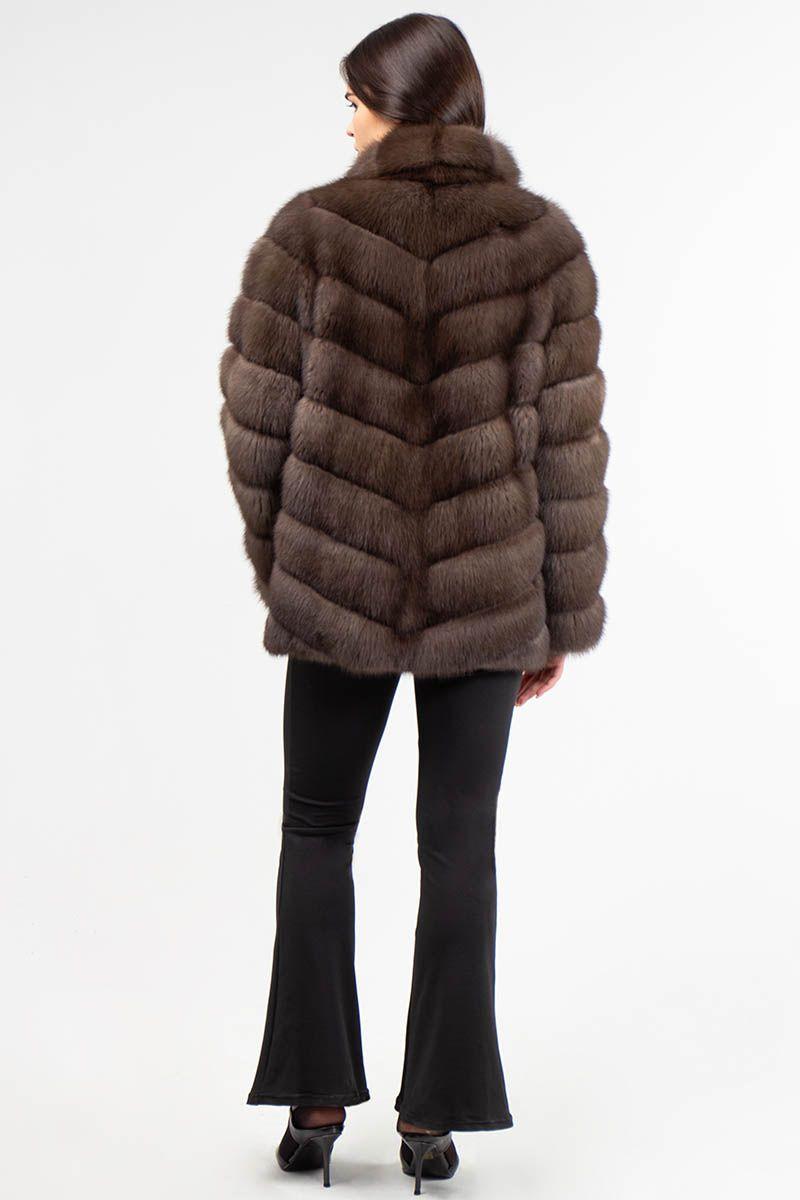 Шуба из куницы фото