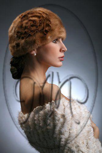 Головной убор из норки фото