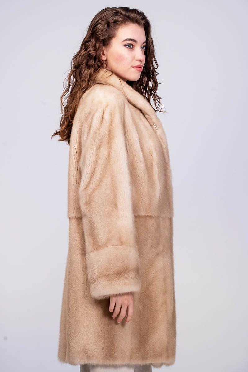 Шуба из меха норки фото