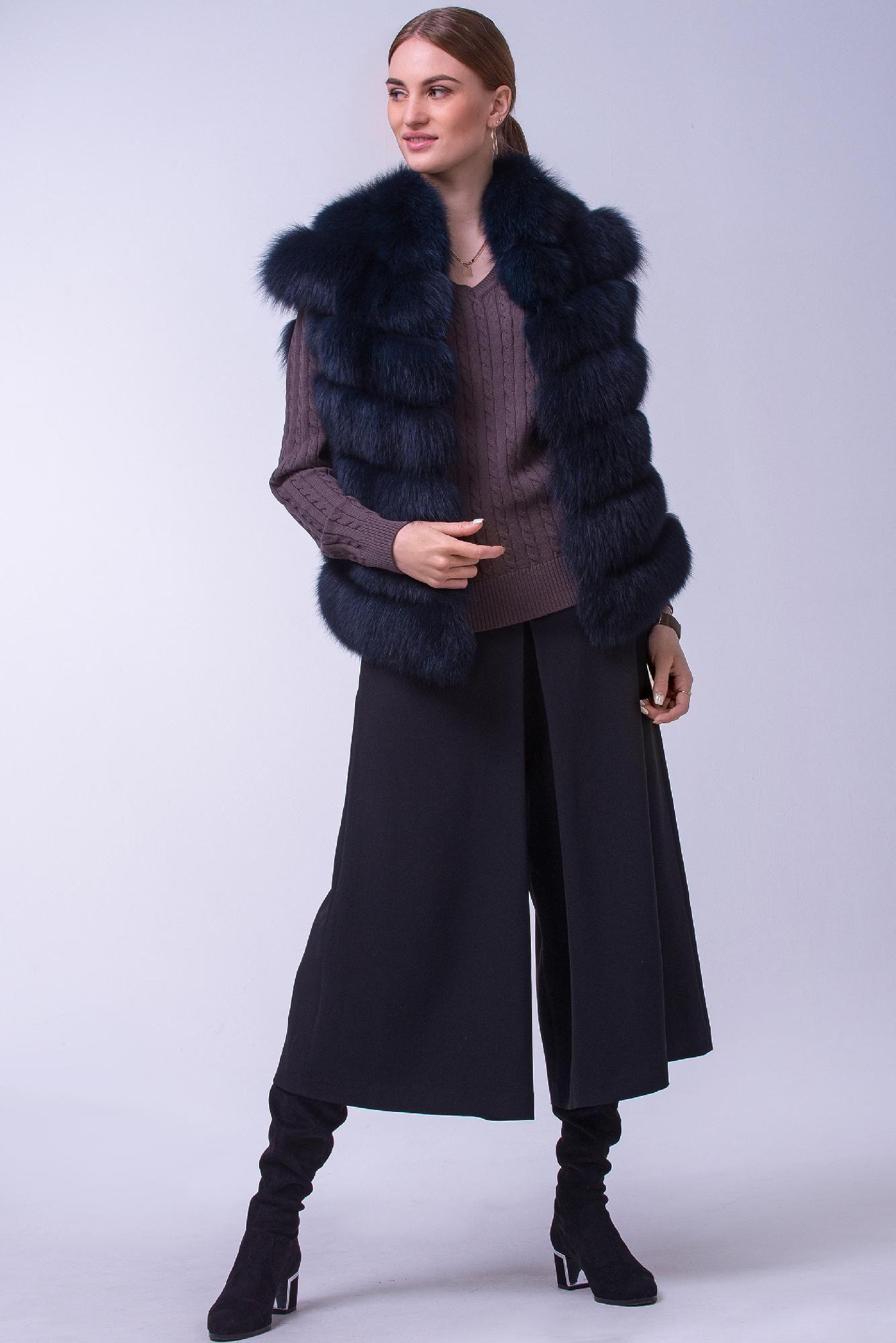 Жилет из меха песца фото