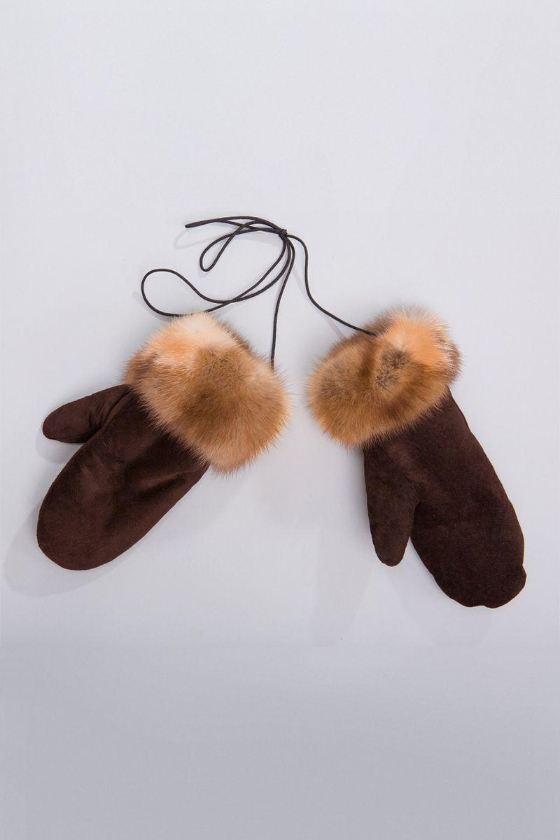 Меховые рукавицы из куницы фото