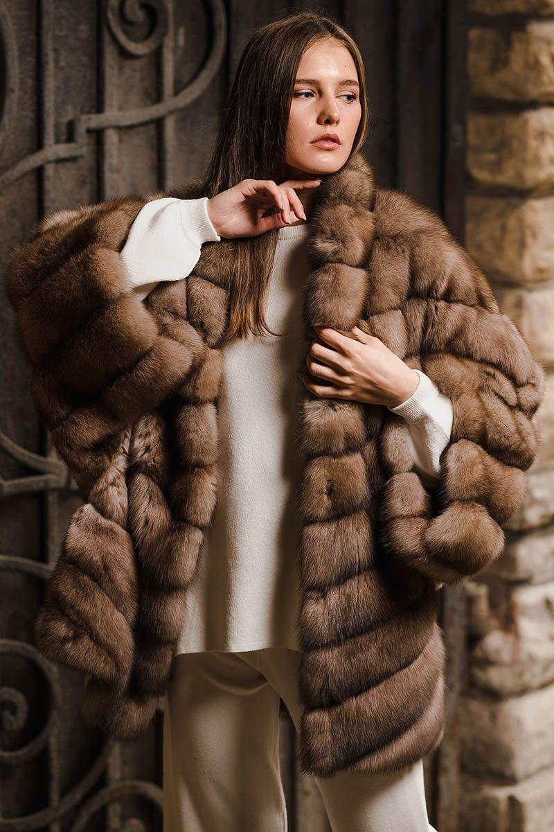 Шуба из баргузинского соболя фото