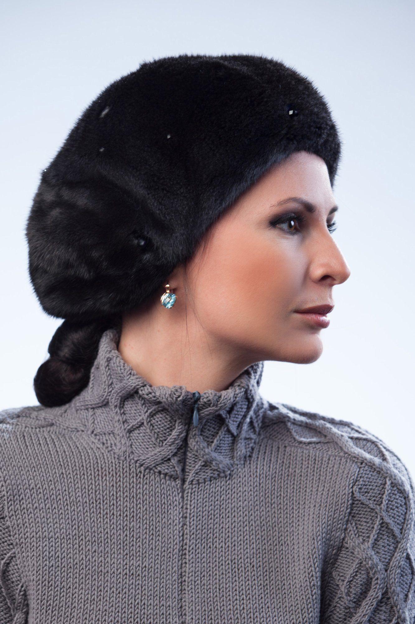 Головной убор из норки фото