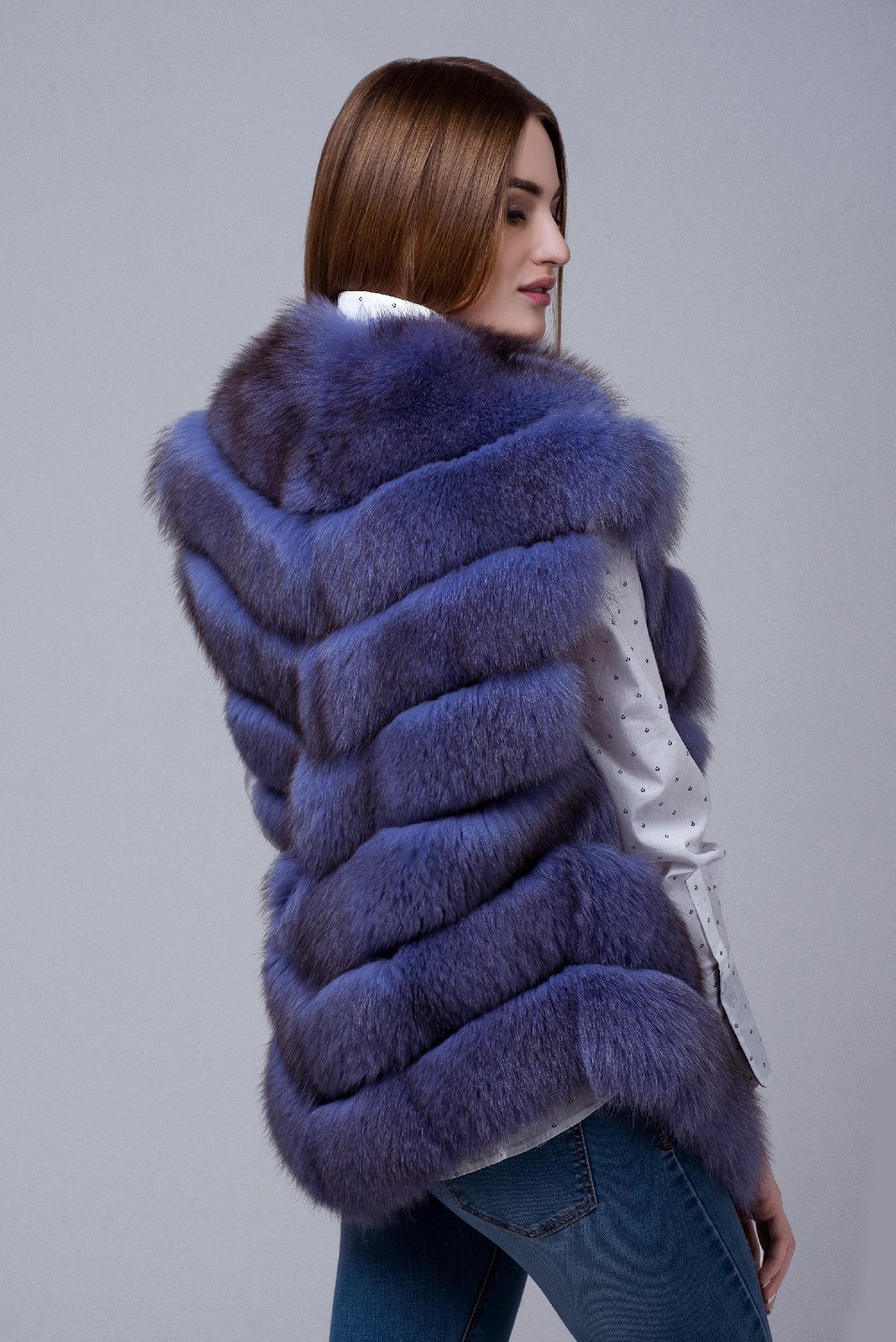 Жилет из меха песца фото