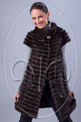 Норковый жилет фото