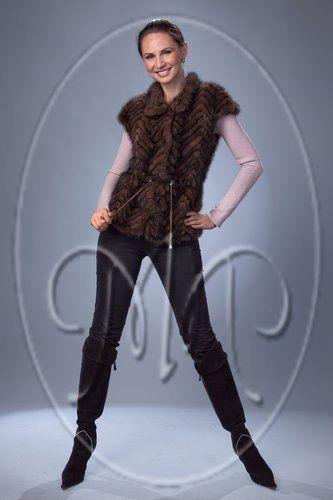 Норковый жилет фото