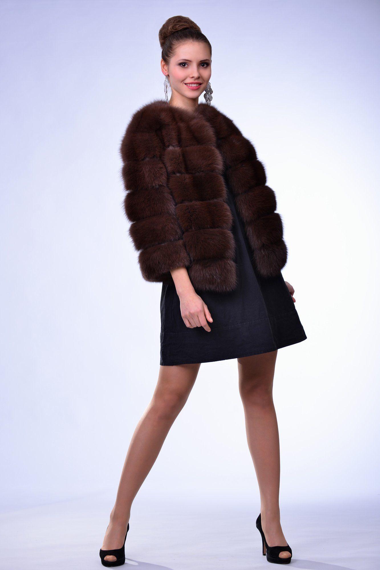 Куртка из куницы фото