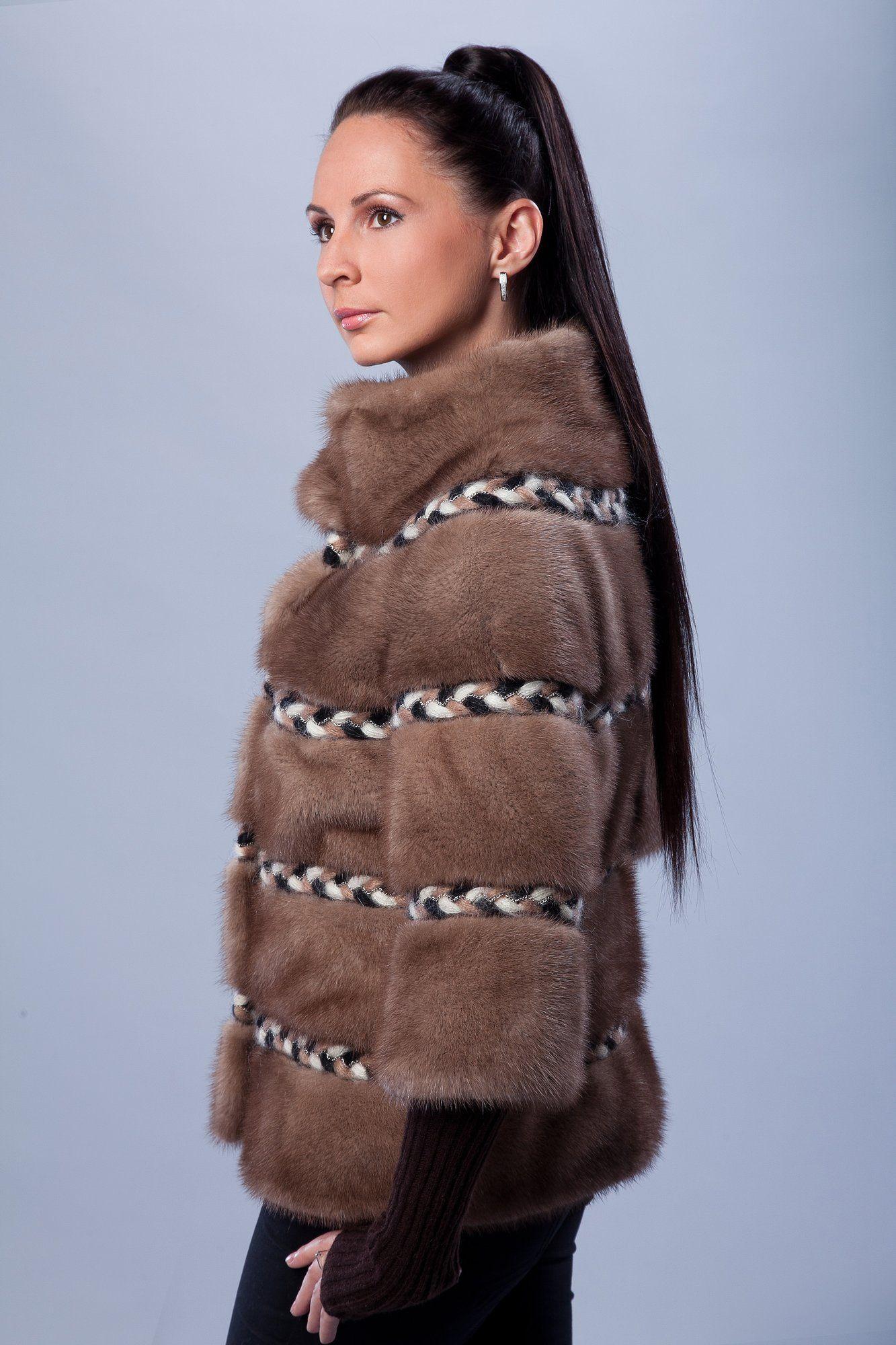 Куртка женская из меха норки фото