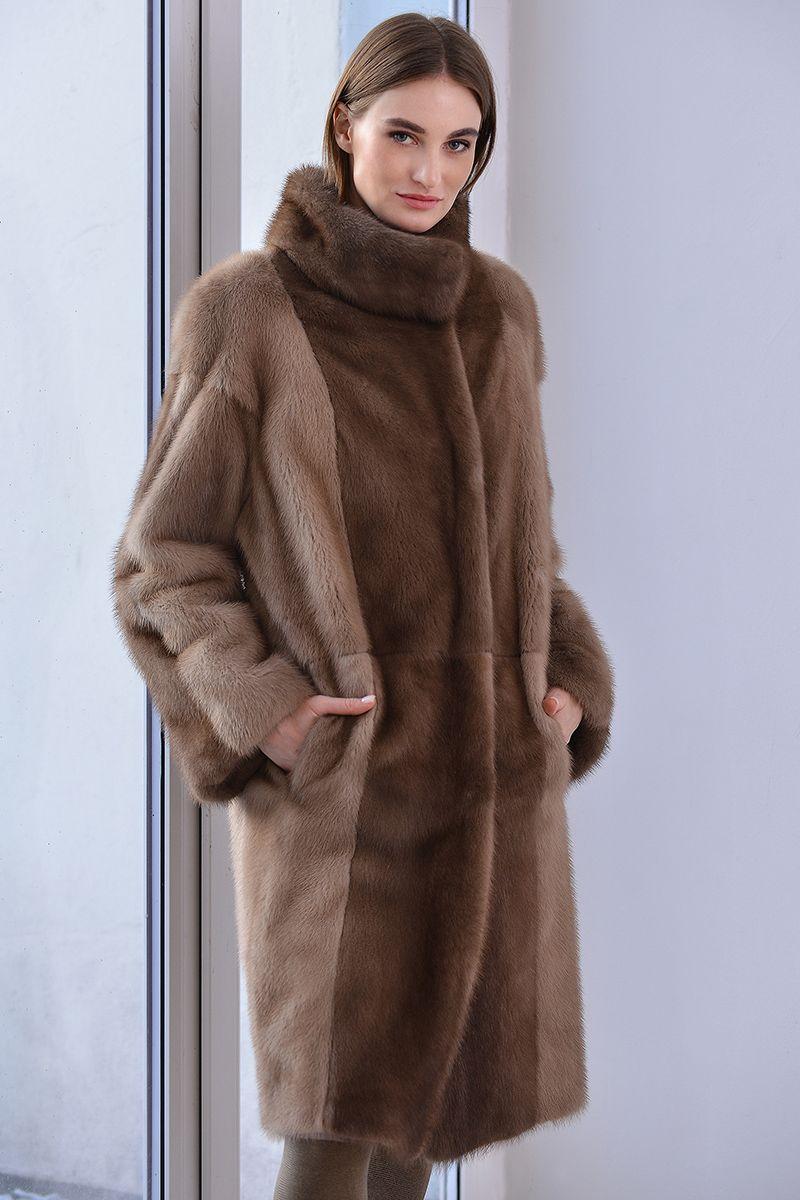 Шуба из норки фото