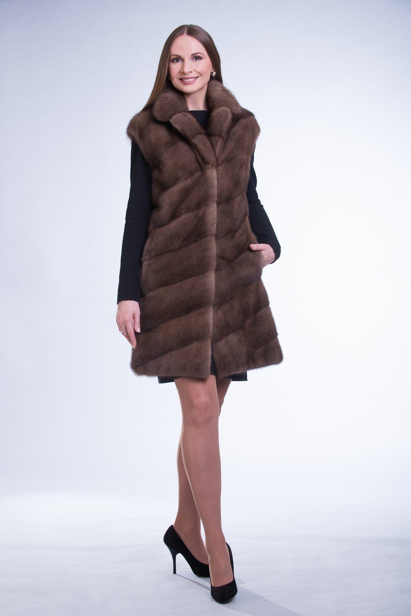 Жилет из норки фото