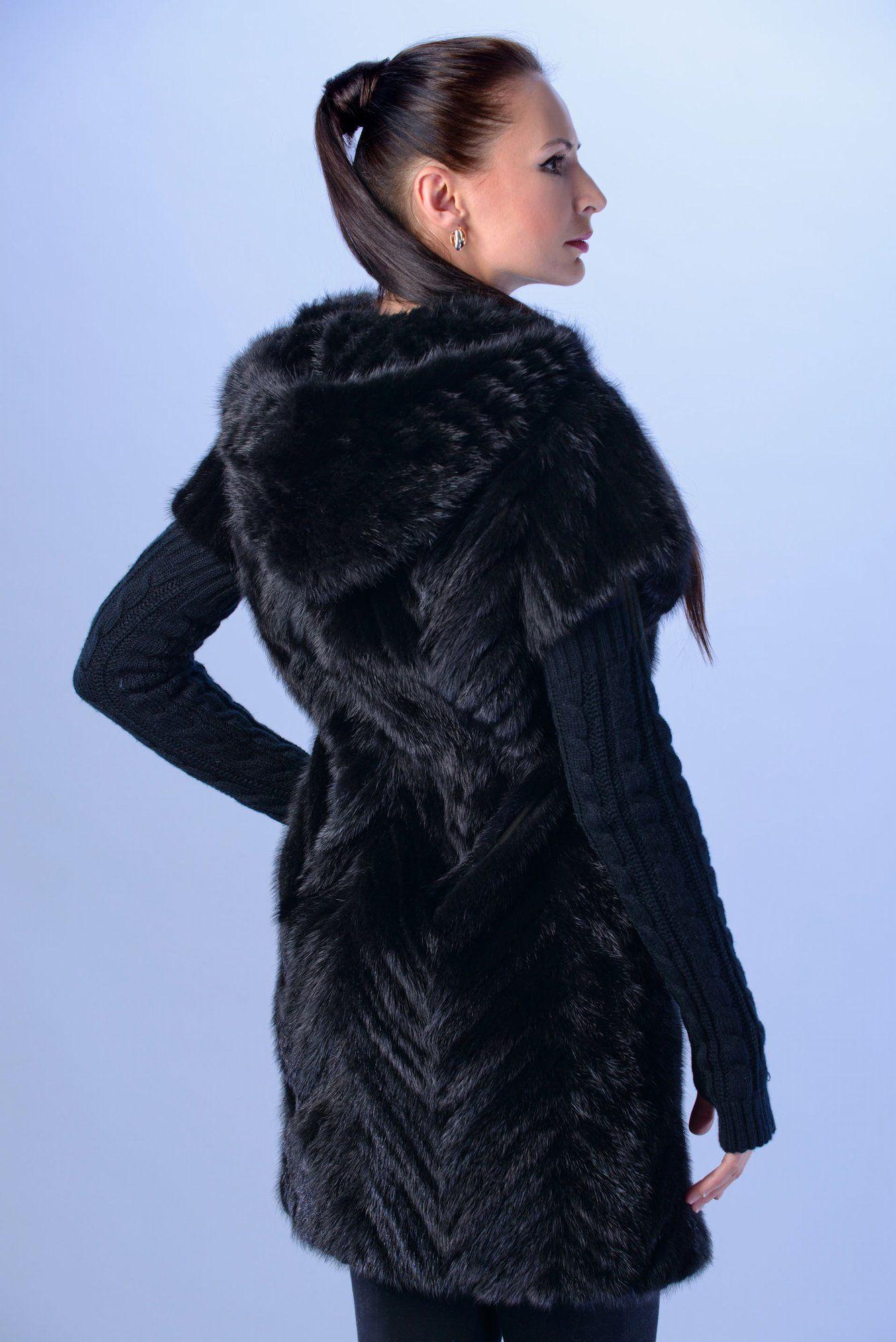 Жилет из норки фото