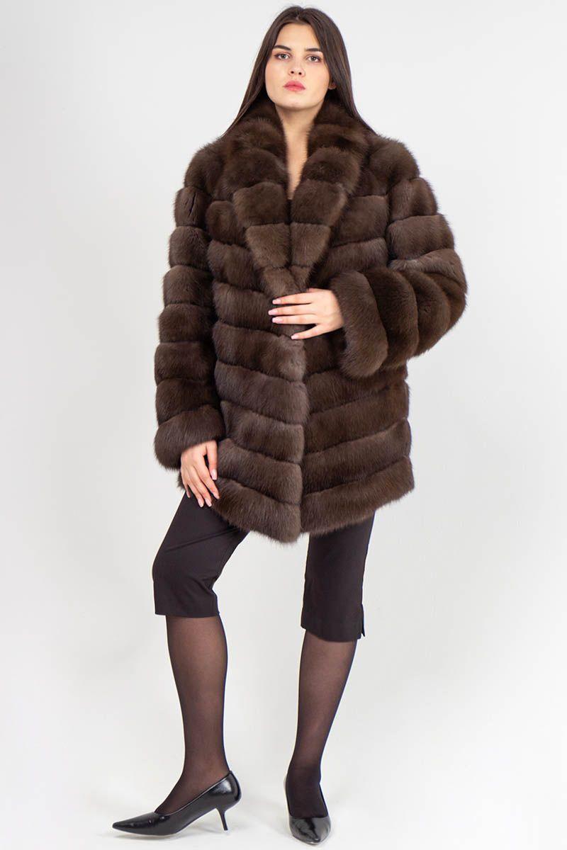 Шуба из куницы фото