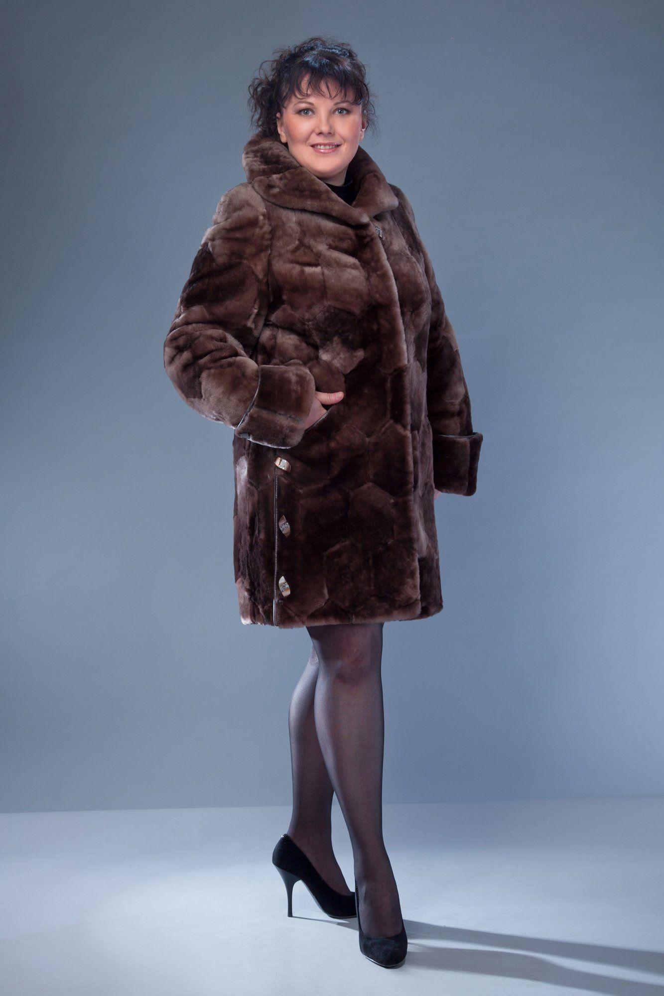 Пальто из овчины фото