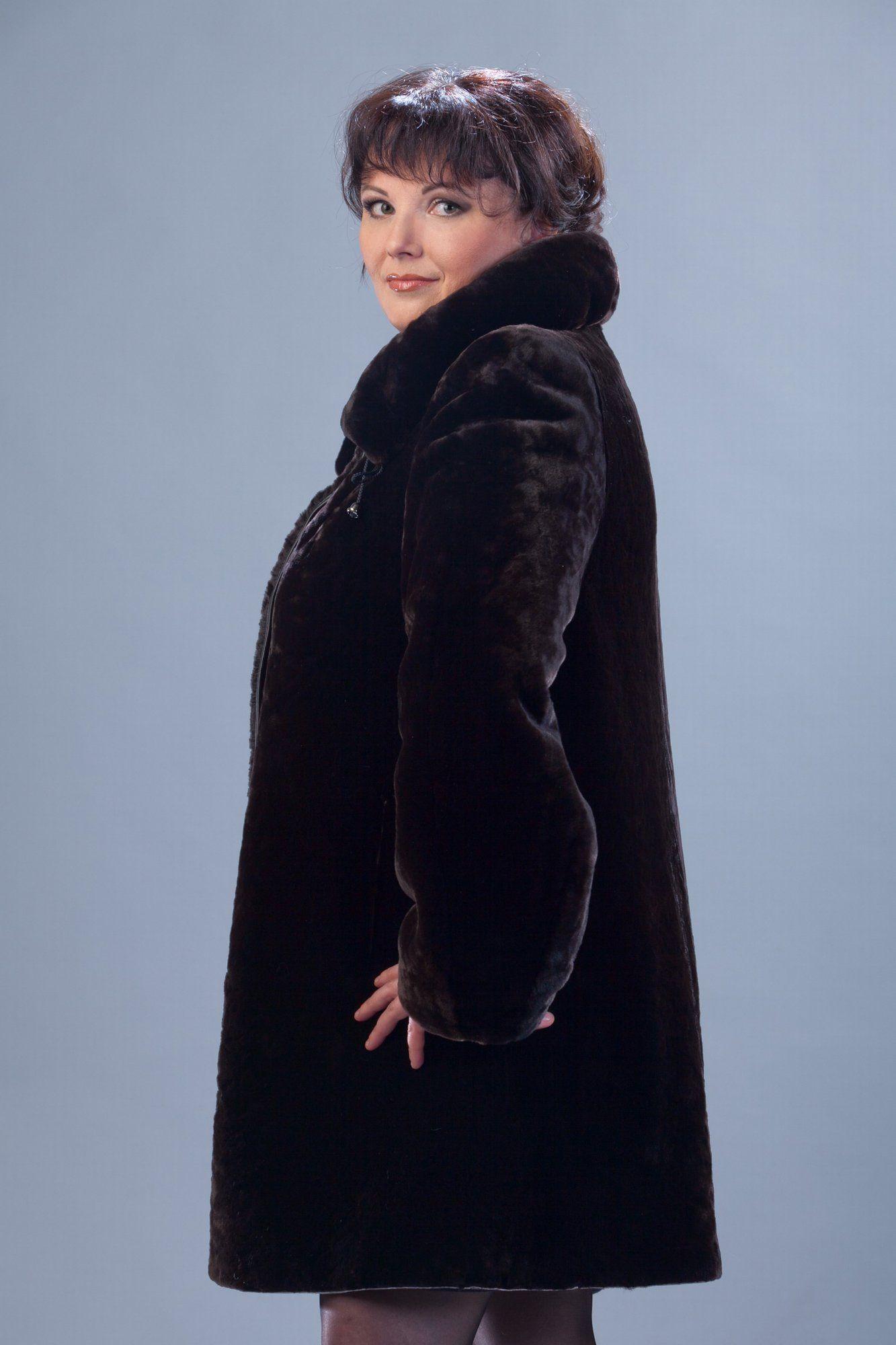 Пальто из овчины фото