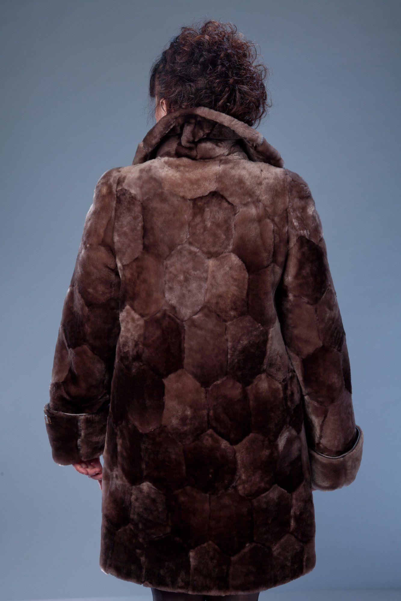 Пальто из овчины фото