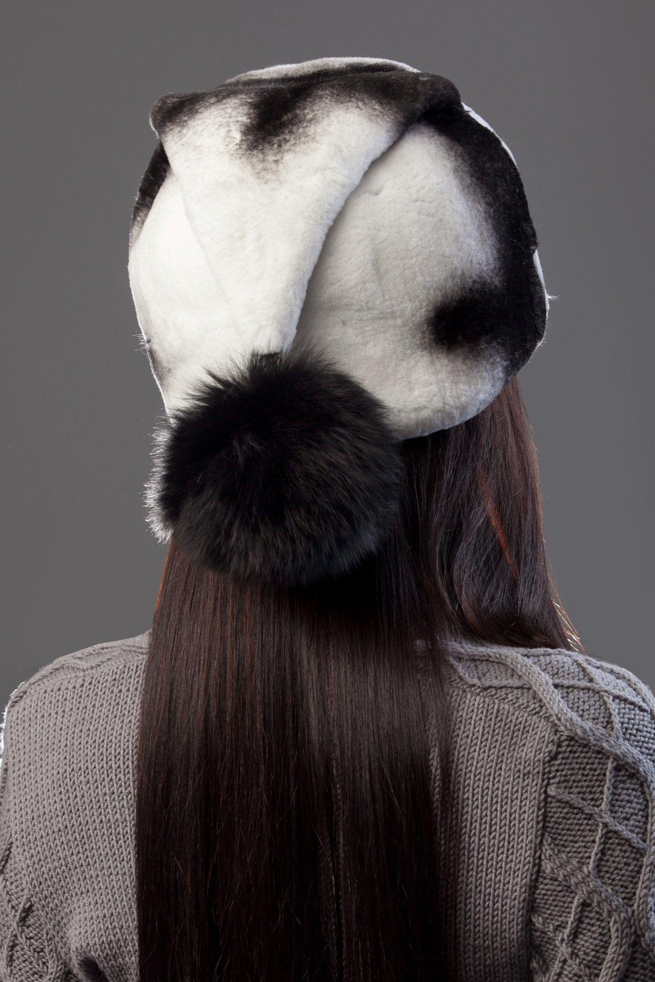 Головной убор из меха кролика фото