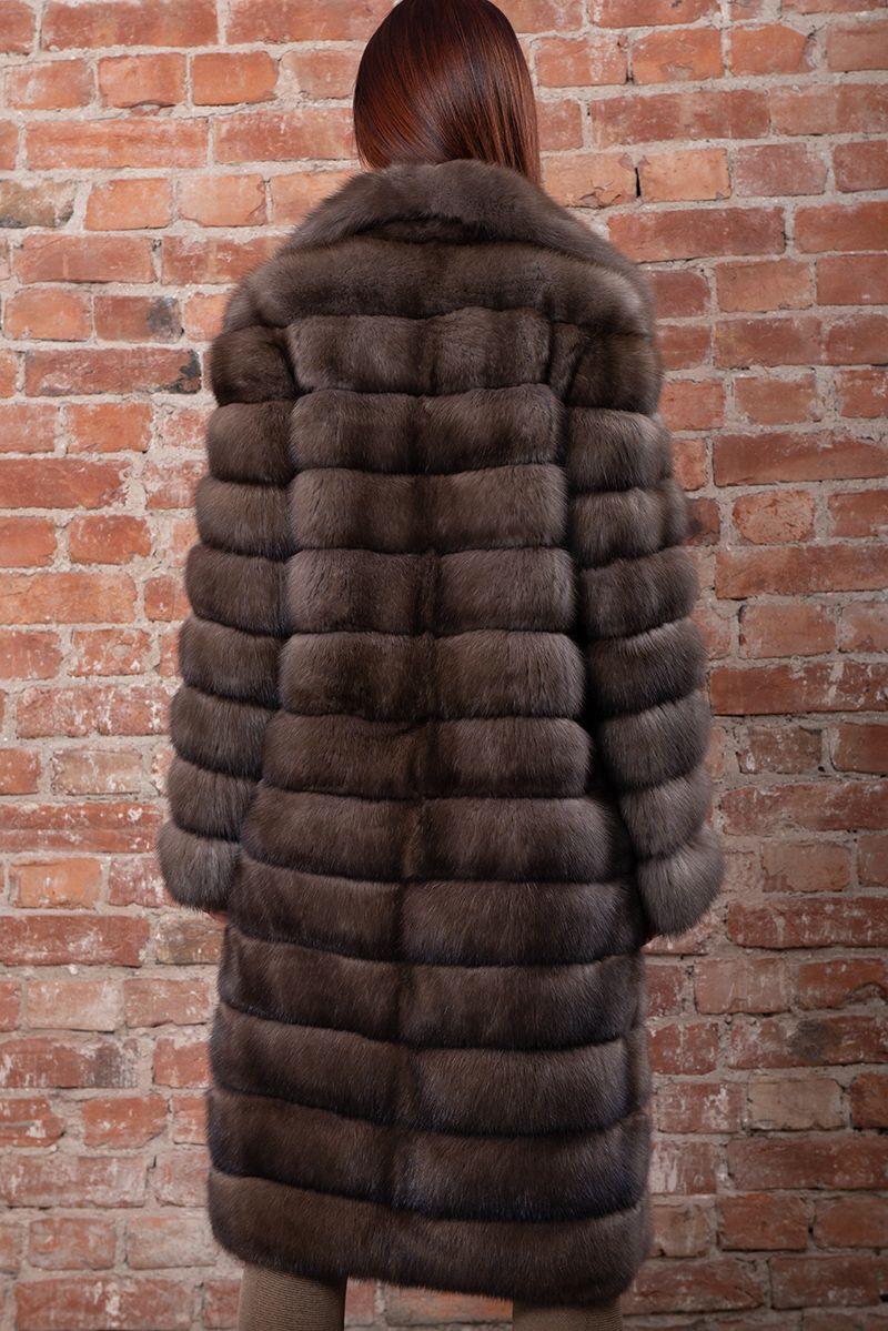 Шуба из меха баргузинского соболя фото