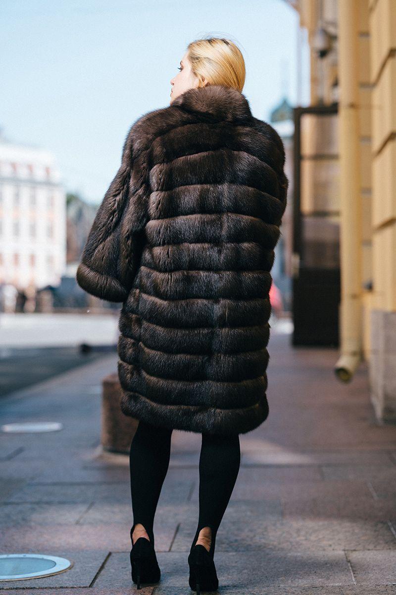 Шуба из баргузинского соболя фото