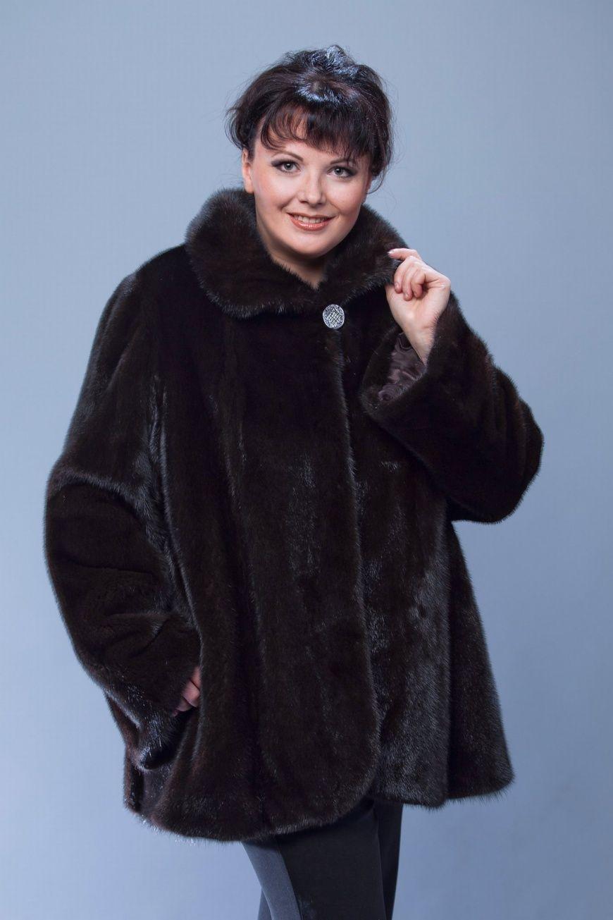 Шуба из норки фото
