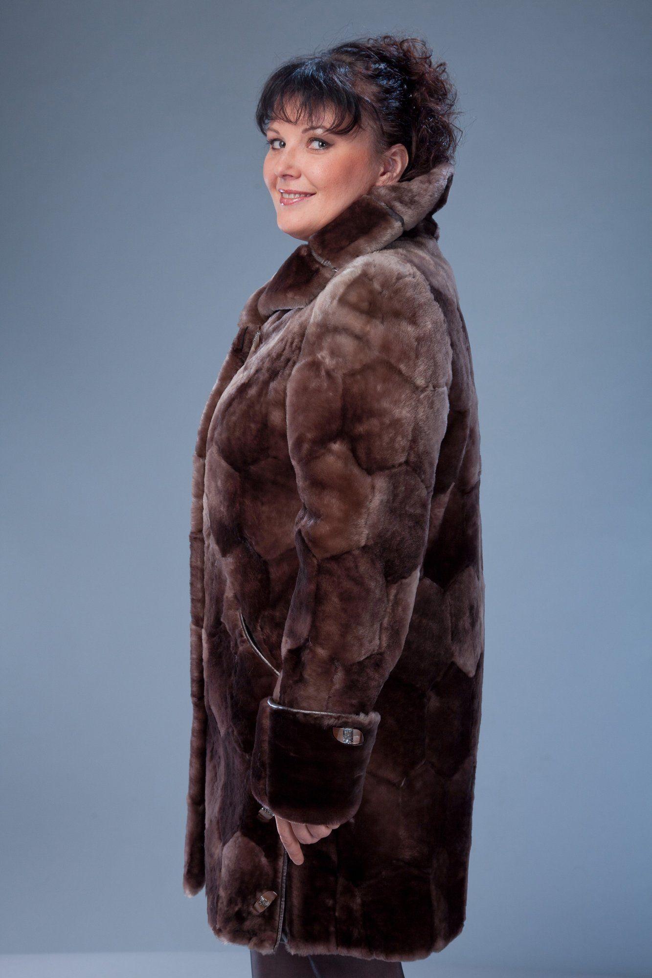 Пальто из овчины фото