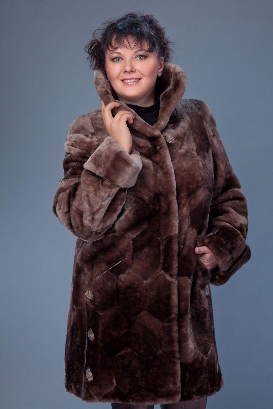 Пальто из овчины фото