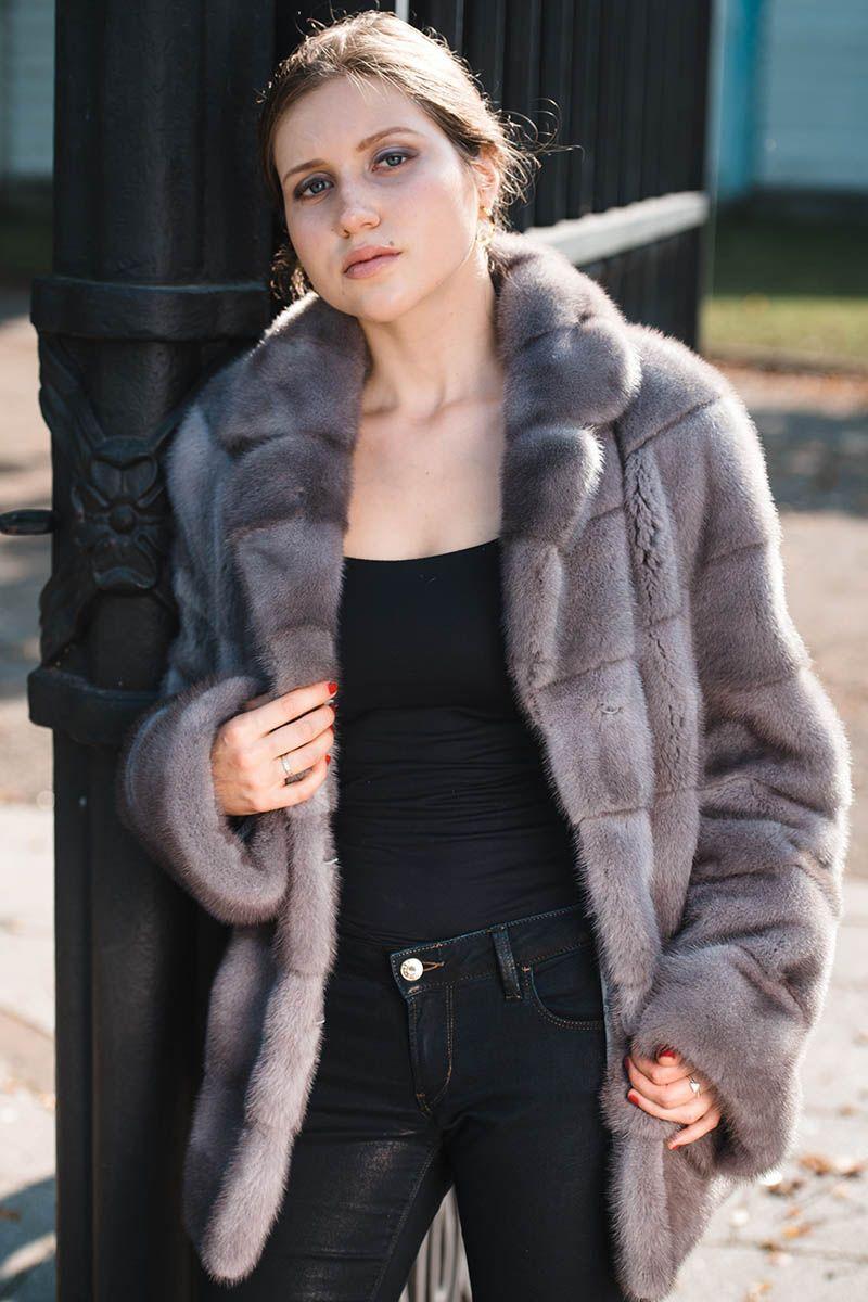 Куртка женская из меха норки фото