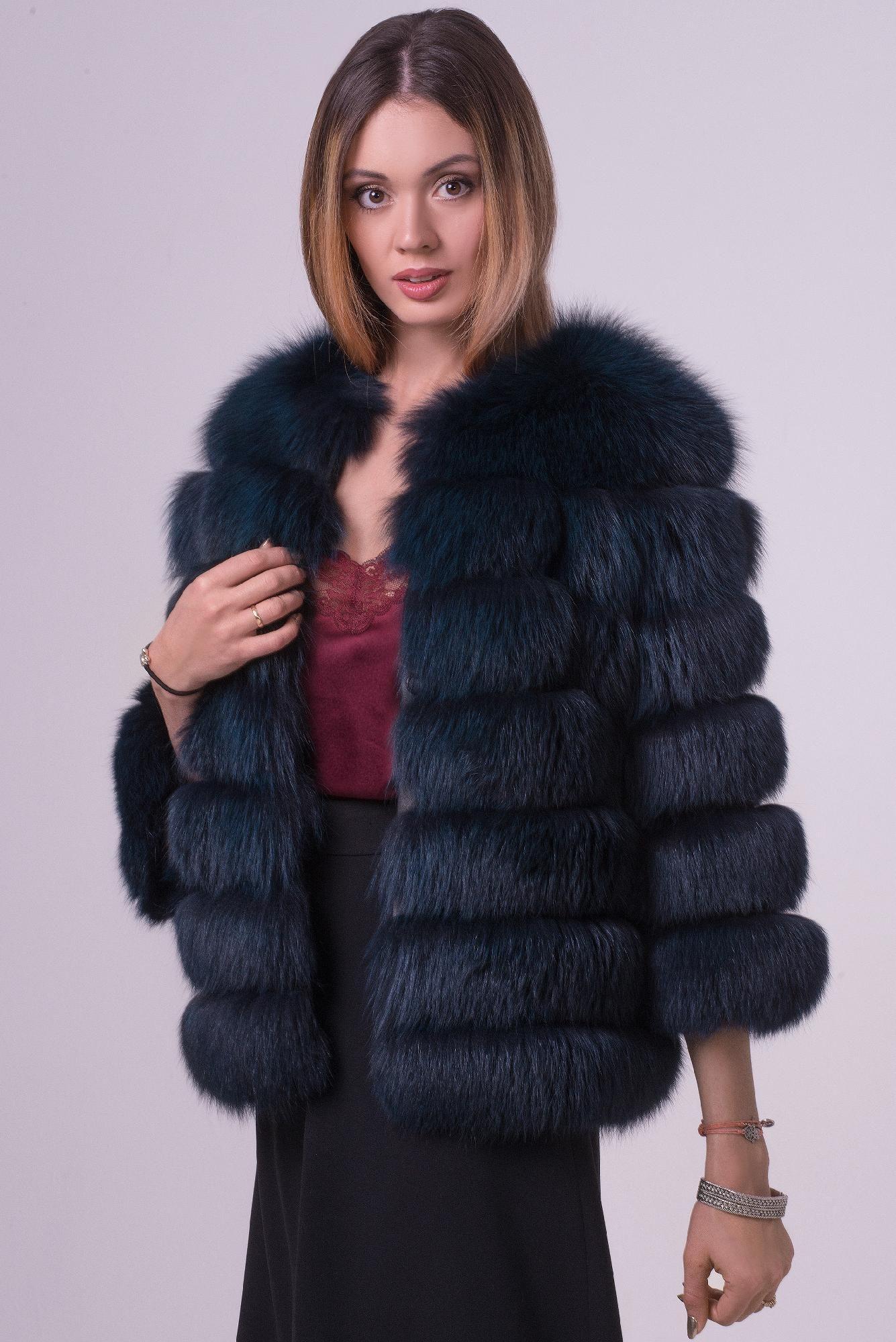 Куртка из меха песца фото
