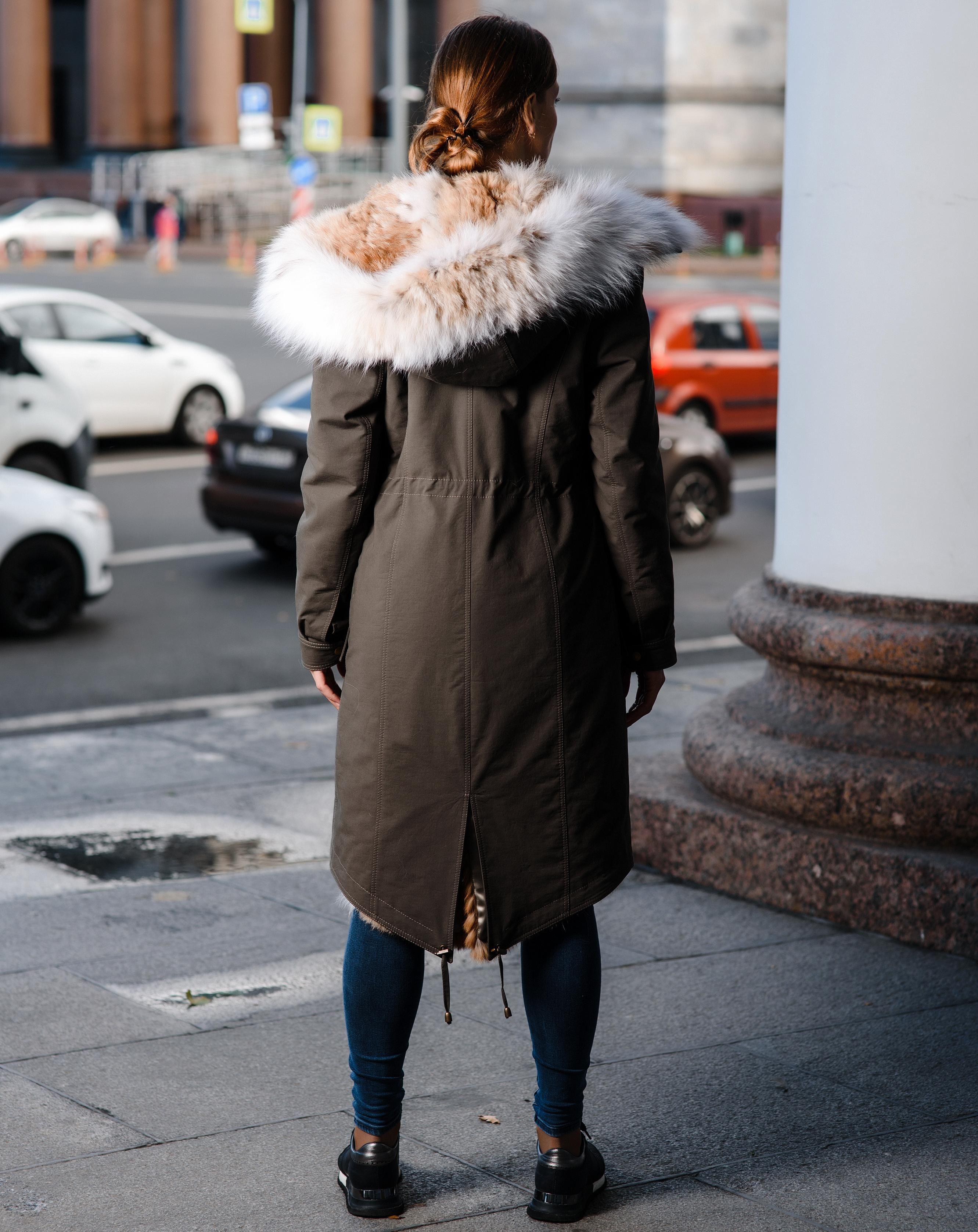 Парка из рыси фото