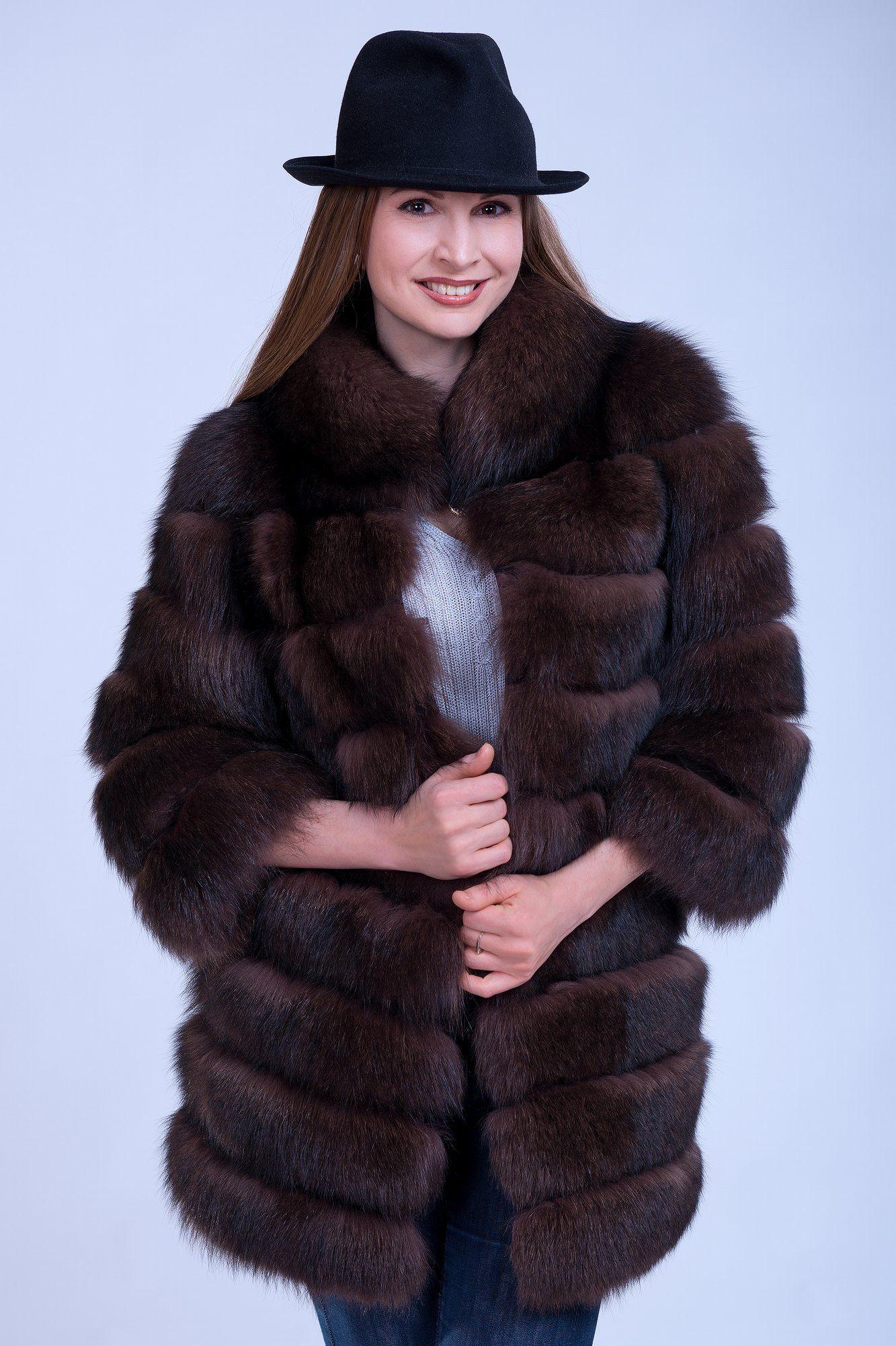 Жакет из песца фото