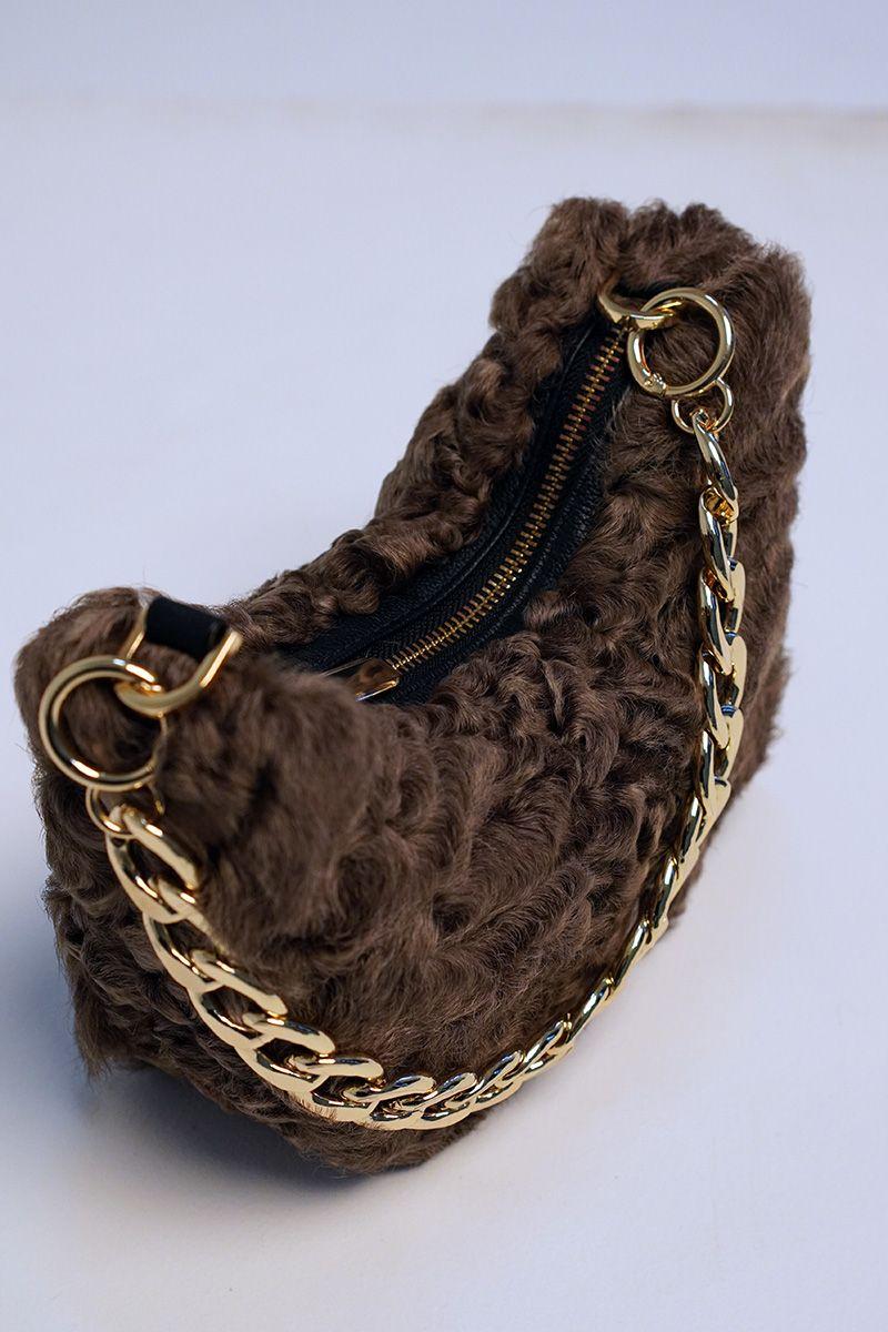 Сумка из меха каракуля фото