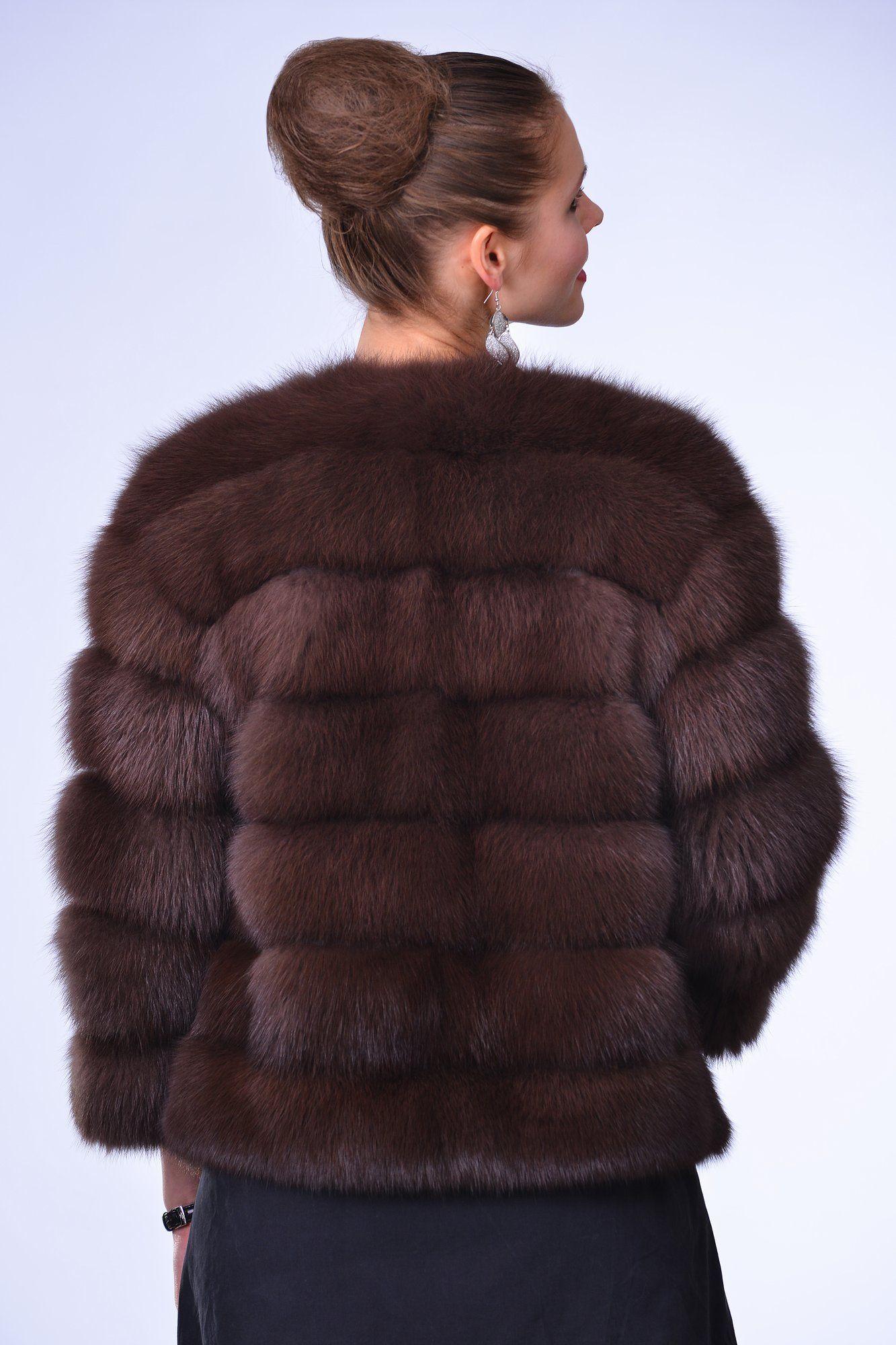 Куртка из куницы фото