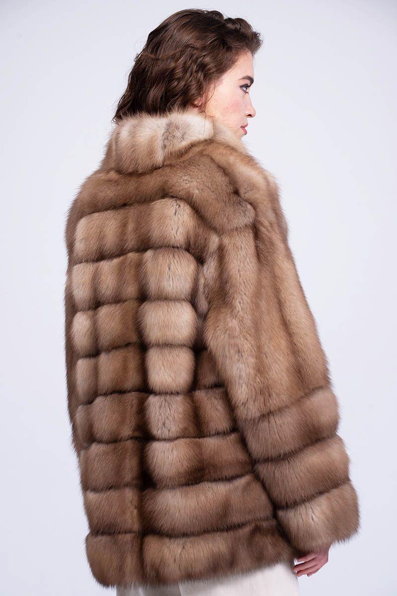 Шуба из куницы фото