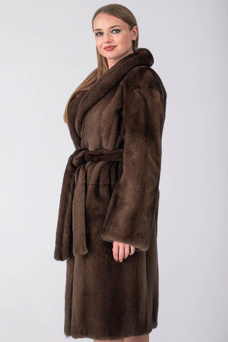 Шуба из норки фото