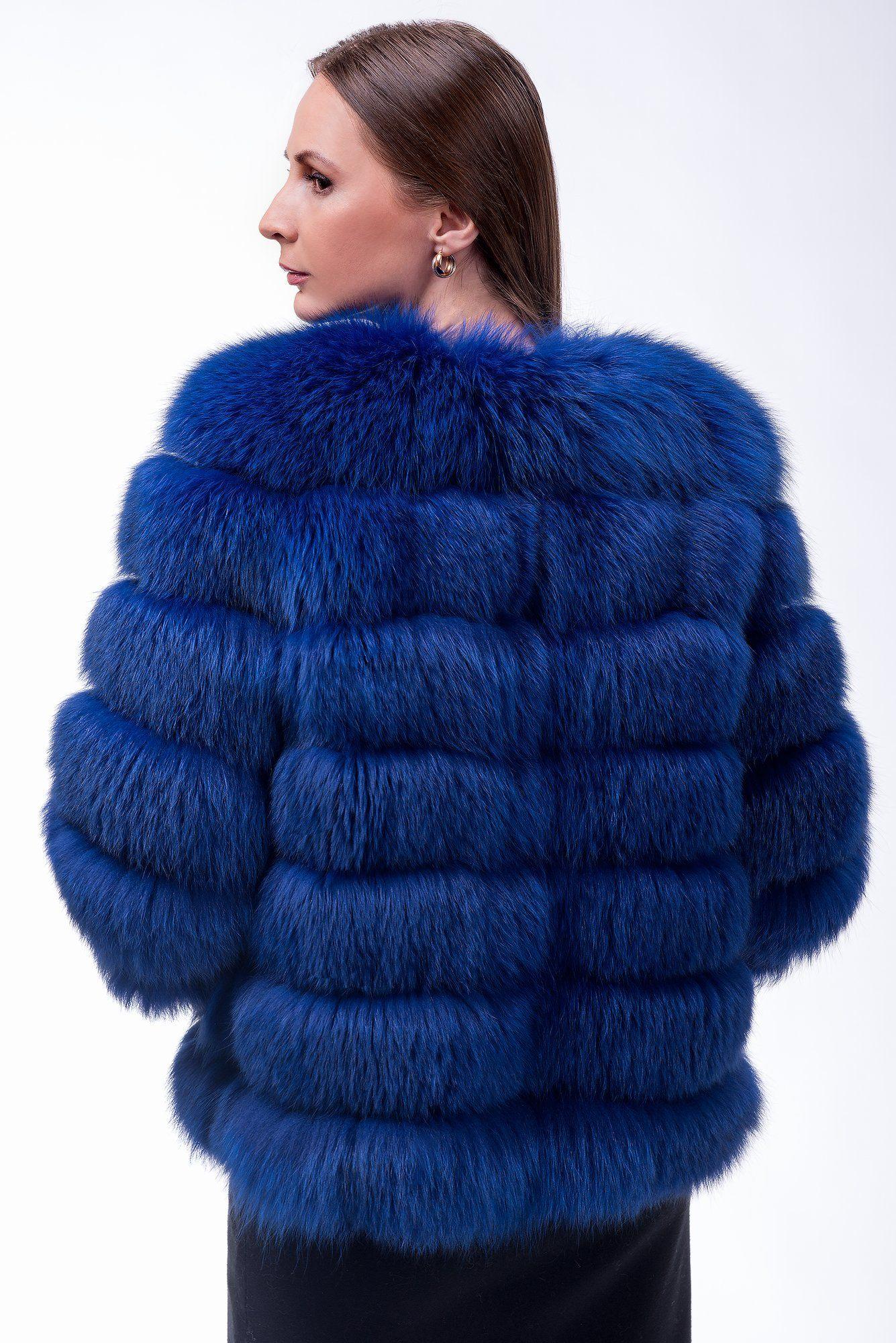 Жакет из песца фото