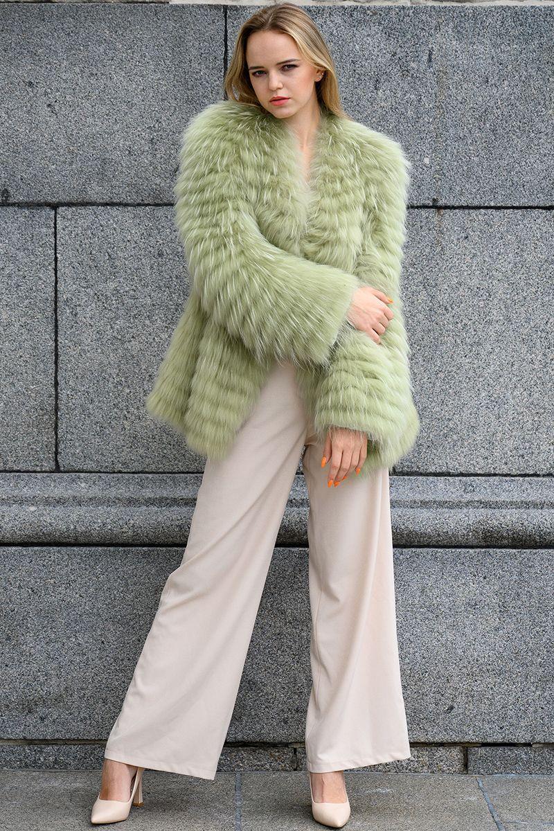 Шуба из лисы фото