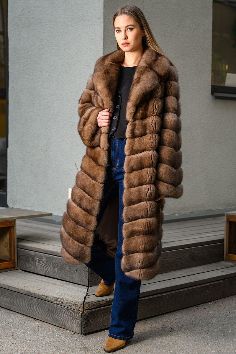 Шуба из баргузинского соболя фото