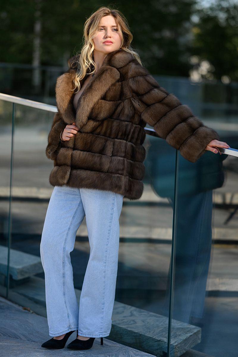 Шуба из баргузинского соболя фото